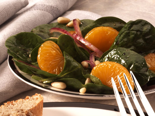 시금치 만다린 샐러드
