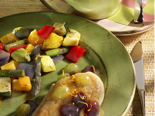 오렌지 치킨 베로니크