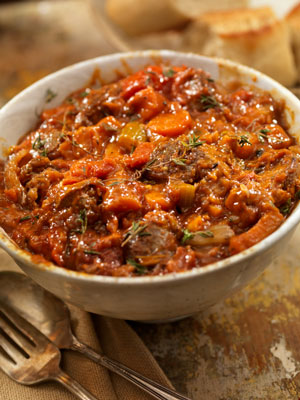찐 송아지 고기 (Osso Buco)