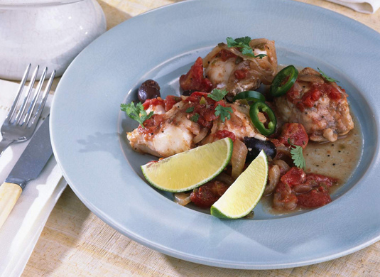 매운 토마토 소스에 생선 Veracruz
