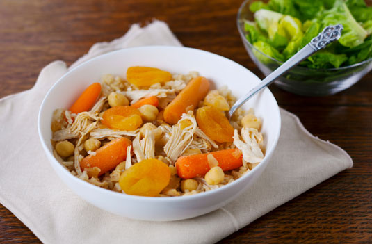 슬로우 쿠커 모로코 살구 치킨 레시피