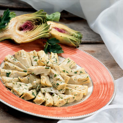 아티초크를 곁들인 치킨 커틀릿(Scaloppine di Pollo con Carciofi)